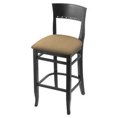 3160 30" Bar Stool with Black Finish and Canter Sand Seat