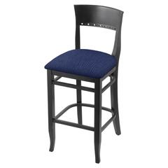 3160 30" Bar Stool with Black Finish and Graph Anchor Seat