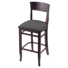 3160 30" Bar Stool with Dark Cherry Finish and Canter Storm Seat