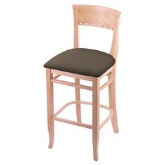 3160 30" Bar Stool with Natural Finish and Canter Earth Seat