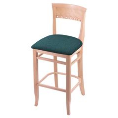 3160 30" Bar Stool with Natural Finish and Graph Tidal Seat