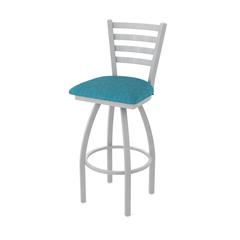 410 Jackie 36" Swivel Bar Stool with Anodized Nickel Finish and Graph Tidal Seat