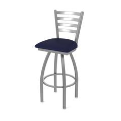 410 Jackie Stainless Steel 30" Swivel Bar Stool with Canter Twilight Seat