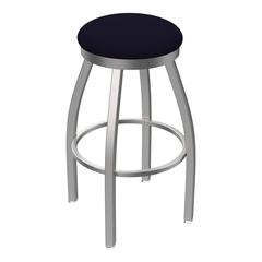 802 Misha Stainless Steel 30" Swivel Bar Stool with Canter Twilight Seat