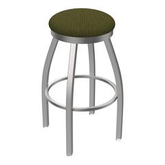 802 Misha Stainless Steel 30" Swivel Bar Stool with Graph Parrot Seat