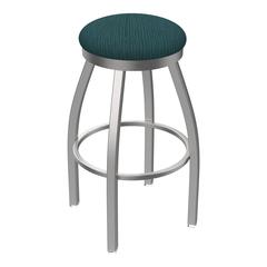 802 Misha Stainless Steel 30" Swivel Bar Stool with Graph Tidal Seat