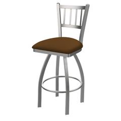 810 Contessa Stainless Steel 30" Swivel Bar Stool with Canter Thatch Seat