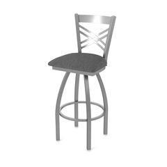 820 Catalina Stainless Steel 30" Swivel Bar Stool with Graph Coal Seat