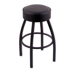 C8B1 Classic Series 30" Bar Stool with Black Wrinkle Finish, Black Vinyl Seat, and 360 swivel