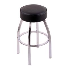 C8C1 Classic Series 30" Bar Stool with Chrome Finish, Black Vinyl Seat, and 360 swivel