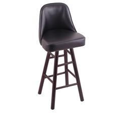 Grizzly 30" Swivel Bar Stool with Smooth Maple Legs, Dark Cherry Finish