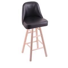 Grizzly 30" Swivel Bar Stool with Smooth Maple Legs, Natural Finish