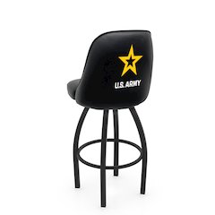 Logo Grizzly U.S. Army Swivel Bar Stool