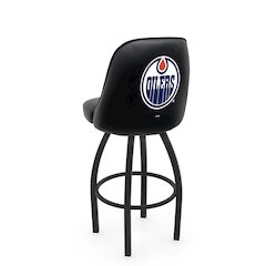 Logo Grizzly Edmonton Oilers Swivel Bar Stool