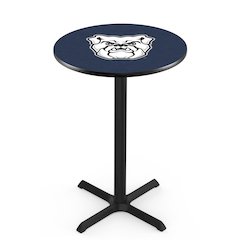 L211 Butler University 36' Tall - 36' Top Pub Table w/ Black Wrinkle Finish