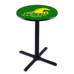 L211 Kentucky State University 36' Tall - 36' Top Pub Table w/ Black Wrinkle Finish