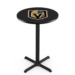 L211 Vegas Golden Knights 36' Tall - 36' Top Pub Table w/ Black Wrinkle Finish (4807)