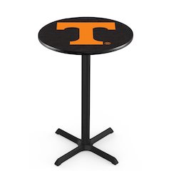 L211 University of Tennessee 36' Tall - 36' Top Pub Table w/ Black Wrinkle Finish
