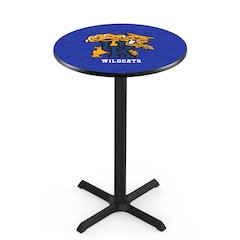 L211 University of Kentucky (Cat)  36' Tall - 36' Top Pub Table w/ Black Wrinkle Finish