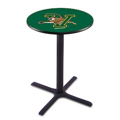 L211 University of Vermont 36' Tall - 36' Top Pub Table w/ Black Wrinkle Finish