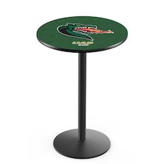 L214 University of Alabama at Birmingham 36" Tall - 36" Top Pub Table with Black Wrinkle Finish