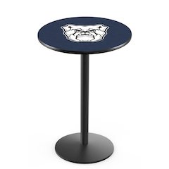 L214 Butler University 36' Tall - 36' Top Pub Table w/ Black Wrinkle Finish
