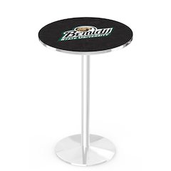 L214 Bemidji State University 36" Tall - 36" Top Pub Table with Chrome Finish
