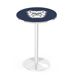 L214 Butler University 36" Tall - 36" Top Pub Table with Chrome Finish
