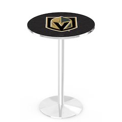 L214 Vegas Golden Knights 36' Tall - 36' Top Pub Table w/ Chrome Finish (4845)