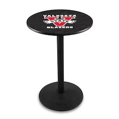 L214 Valdosta State University 36' Tall - 36' Top Pub Table w/ Black Wrinkle Finish
