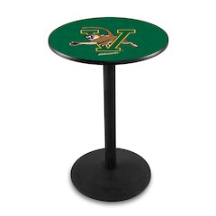 L214 University of Vermont 36' Tall - 36' Top Pub Table w/ Black Wrinkle Finish