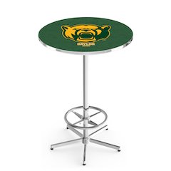 L216 Baylor University 42" Tall - 36" Top Pub Table with Chrome Finish
