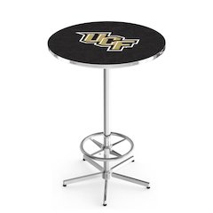 L216 University of Central Florida 42' Tall - 36' Top Pub Table w/ Chrome Finish