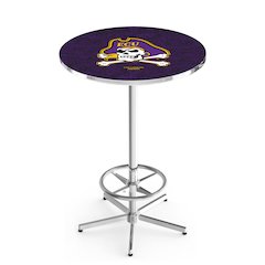 L216 East Carolina University 42' Tall - 36' Top Pub Table w/ Chrome Finish