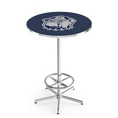 L216 Georgetown University 42' Tall - 36' Top Pub Table w/ Chrome Finish