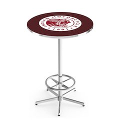 L216 Indian Motorcycle 42' Tall - 36' Top Pub Table w/ Chrome Finish