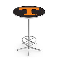 L216 University of Tennessee 42' Tall - 36' Top Pub Table w/ Chrome Finish