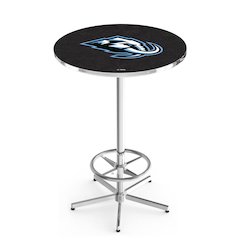 L216 Utah Mammoth 42" Tall - 36" Top Pub Table with Chrome Finish