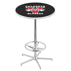 L216 Valdosta State University 42' Tall - 36' Top Pub Table w/ Chrome Finish