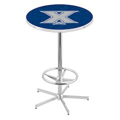 L216 Xavier 42' Tall - 36' Top Pub Table w/ Chrome Finish