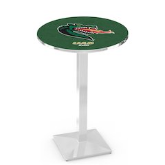 L217 University of Alabama at Birmingham 36" Tall - 36" Top Pub Table with Chrome Finish