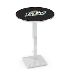 L217 Bemidji State University 36' Tall - 36' Top Pub Table w/ Chrome Finish