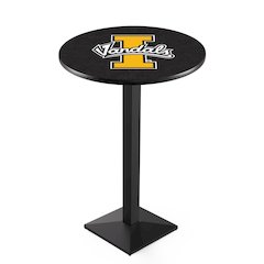 L217 University of Idaho 36" Tall - 36" Top Pub Table with Black Wrinkle Finish