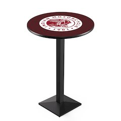 L217 Indian Motorcycle 36" Tall - 36" Top Pub Table with Black Wrinkle Finish