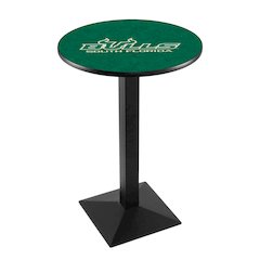 L217 University of South Florida 36' Tall - 36' Top Pub Table w/ Black Wrinkle Finish
