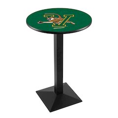 L217 University of Vermont 36" Tall - 36" Top Pub Table with Black Wrinkle Finish