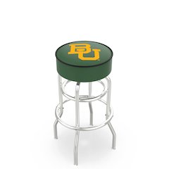 30" L7C1 - 4" Baylor Cushion Seat with Double-Ring Chrome Base Swivel Bar Stool by Holland Bar Stool Company