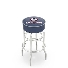 30" L7C1 - 4" Connecticut Cushion Seat with Double-Ring Chrome Base Swivel Bar Stool by Holland Bar Stool Company