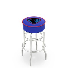 30" L7C1 - 4" DePaul Cushion Seat with Double-Ring Chrome Base Swivel Bar Stool by Holland Bar Stool Company