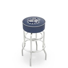 30" L7C1 - 4" Georgetown Cushion Seat with Double-Ring Chrome Base Swivel Bar Stool by Holland Bar Stool Company
